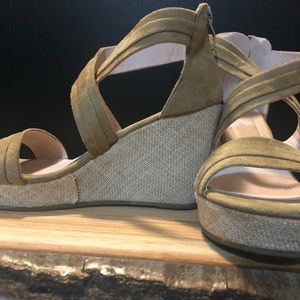 Beige Wedge Heels